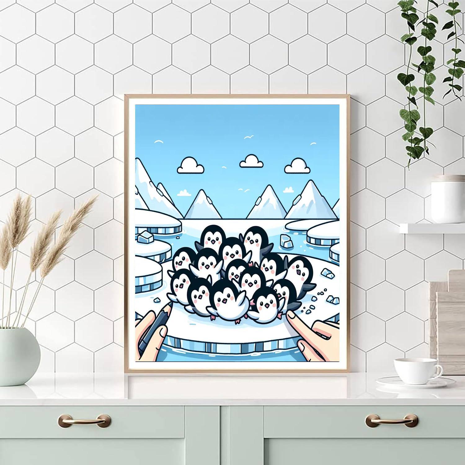Penguin Ice Adventure Paint By Number
