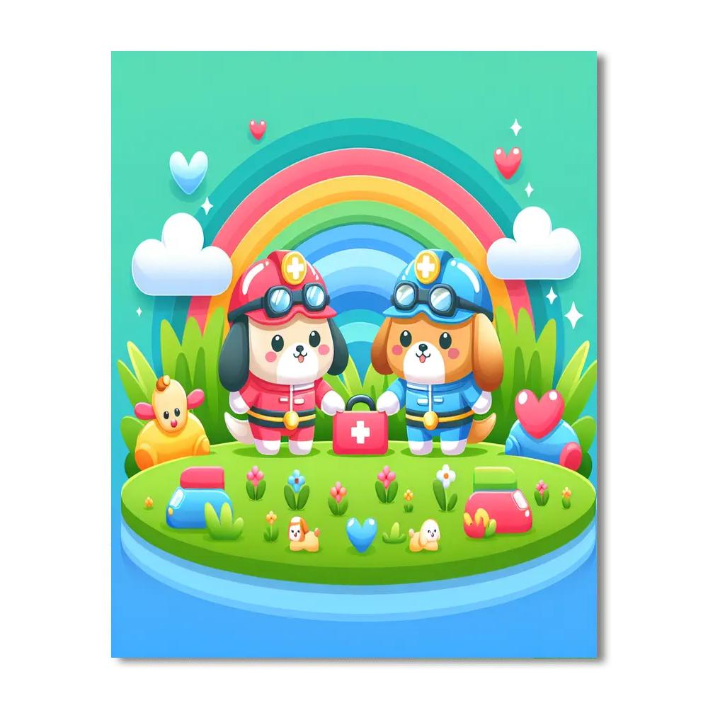 Pet Rescue Adventures Painting Number Kit