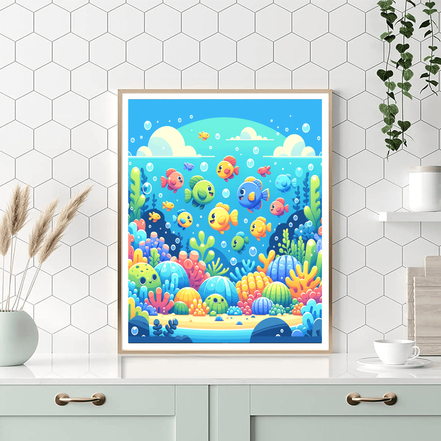 Funky Fish Friends DIY Paint By Numbers