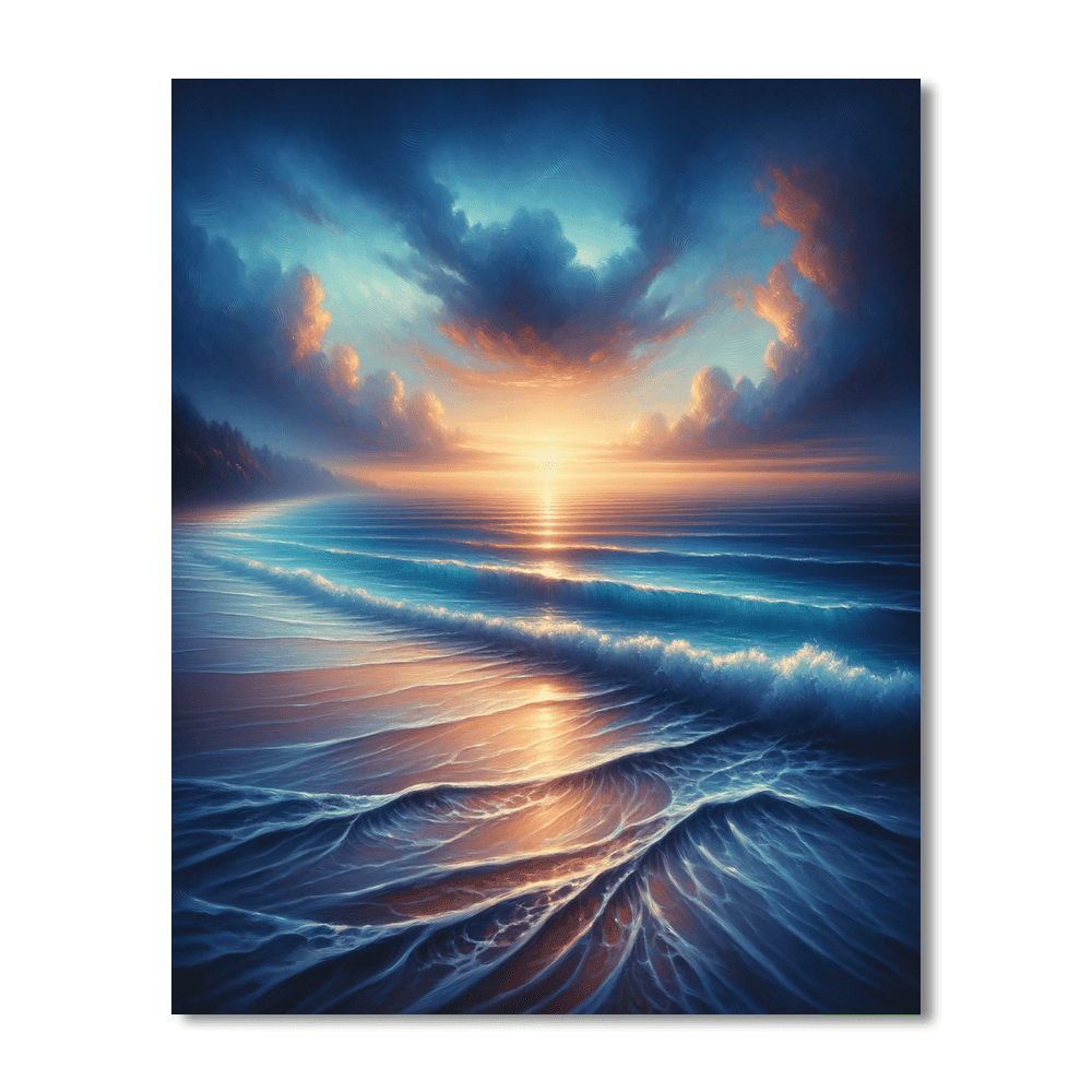 Whispering Waves At Dusk Paint By Numbers Kits