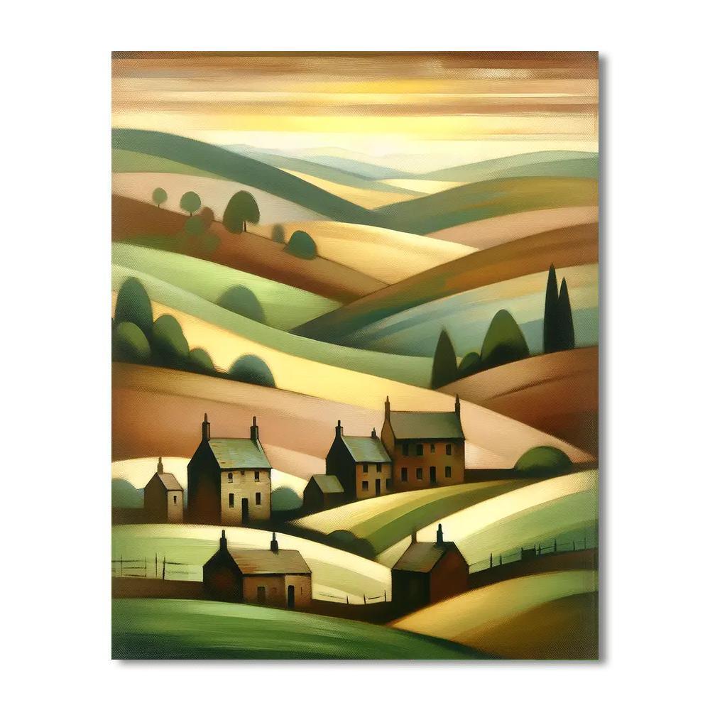 Vintage Countryside Stroll Paint By Number