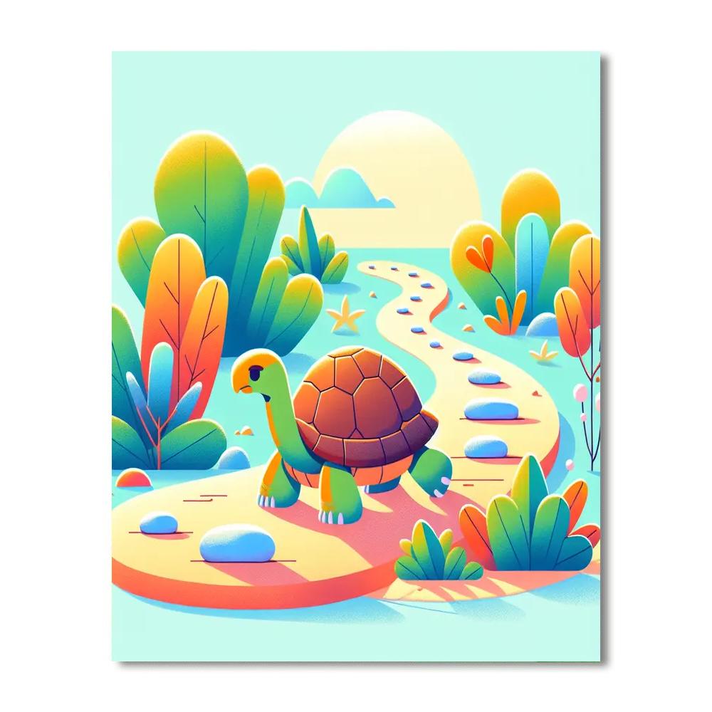 Wise Tortoise's Journey Numbered Painting Kits