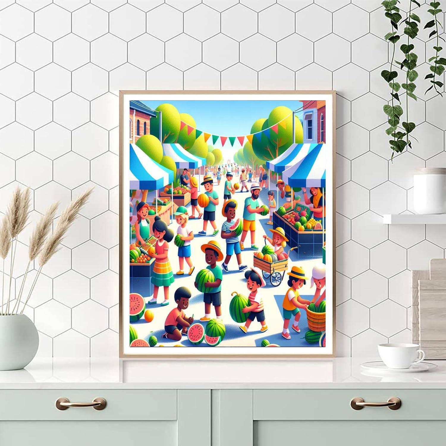 Melon Festival - Australia Paint By Number