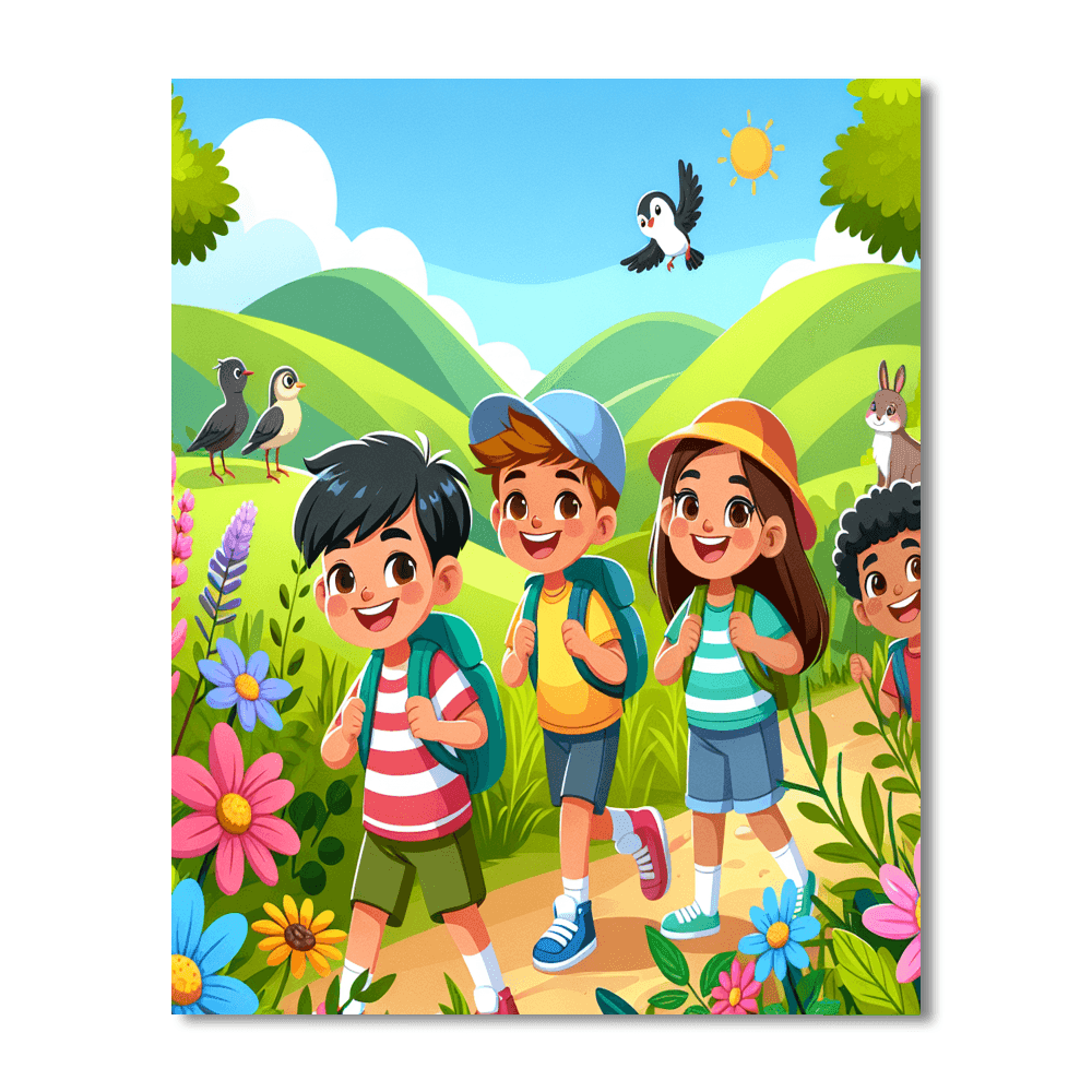 Incredible Nature Walks Number Painting