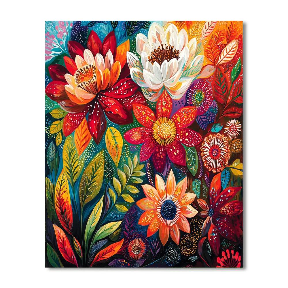 Frida Kahlo Inspired Colors Of Healing  Numbered Painting Kits