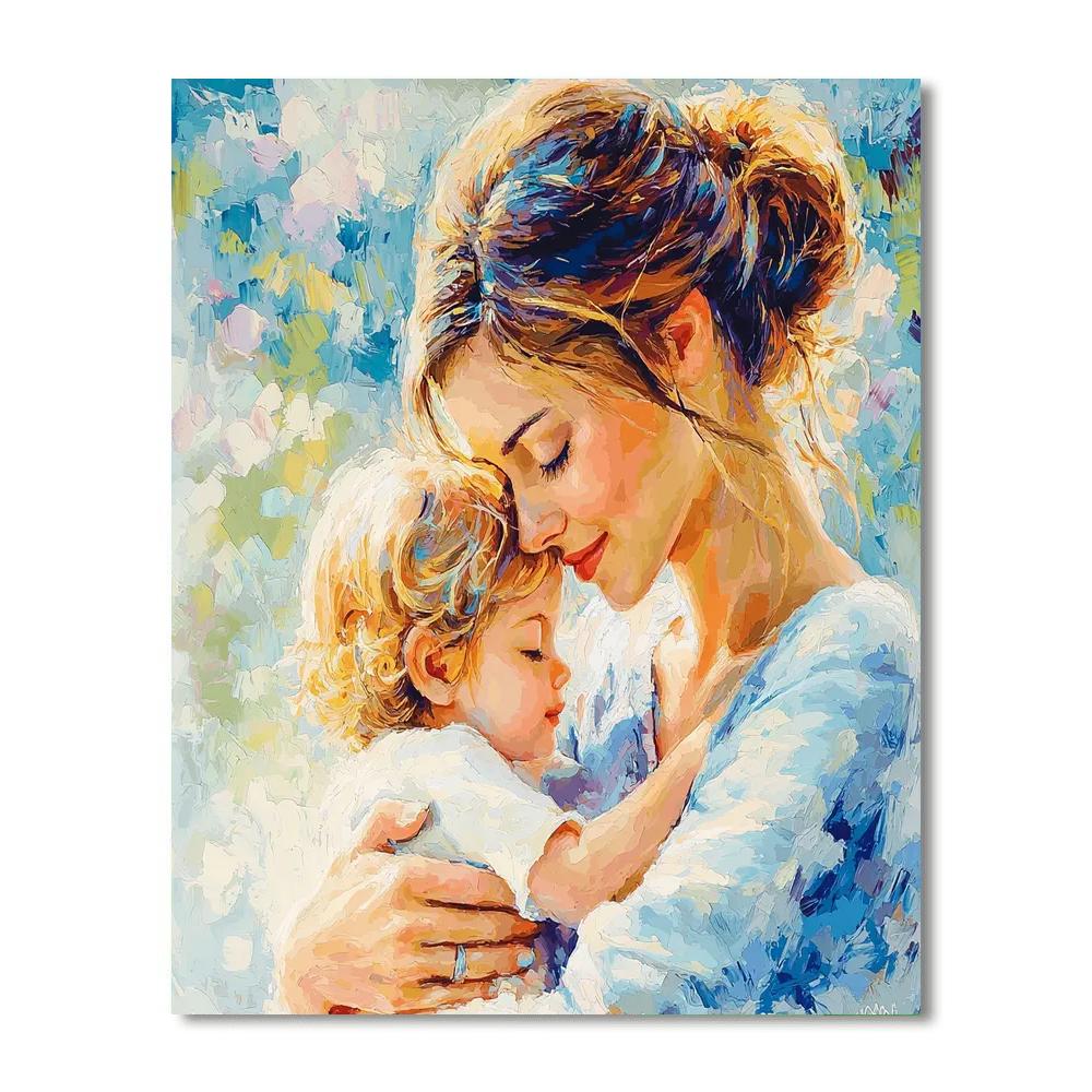 A Mother’s Warm Embrace Numbered Painting Kits