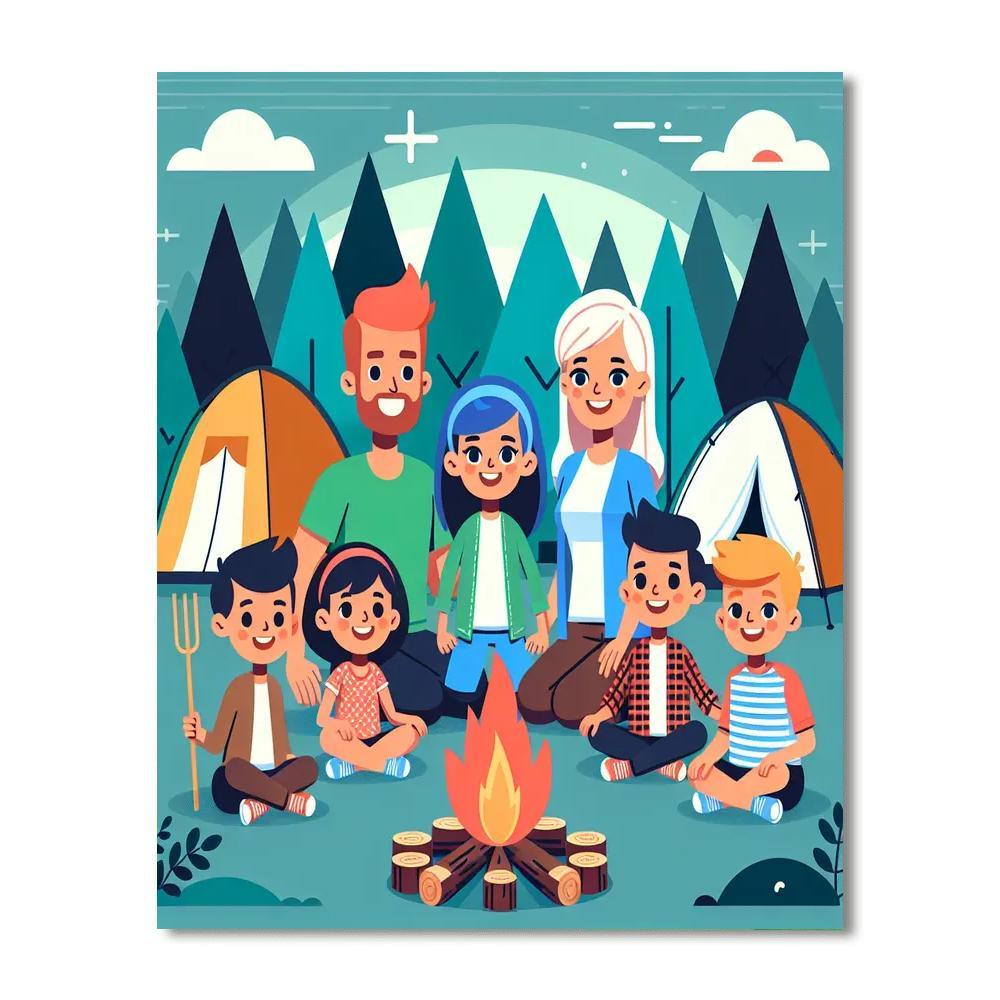 Wilderness Camping Retreat Paint By Numbers