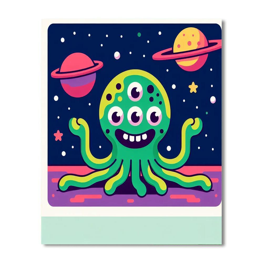 Alien Space Odyssey Paint By Color