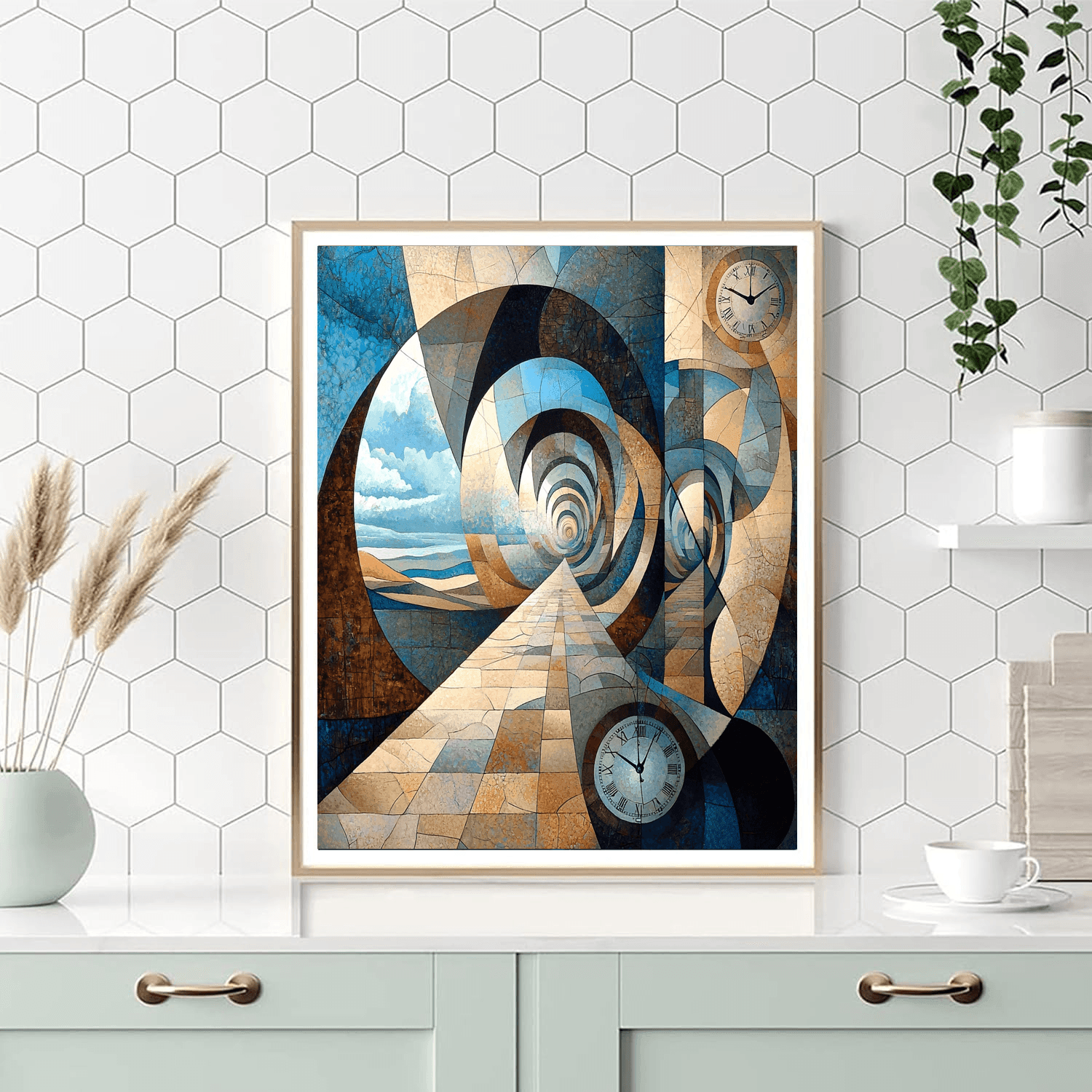 Rene Magritte Inspired Time For Reflections  Paint By Numbers Art