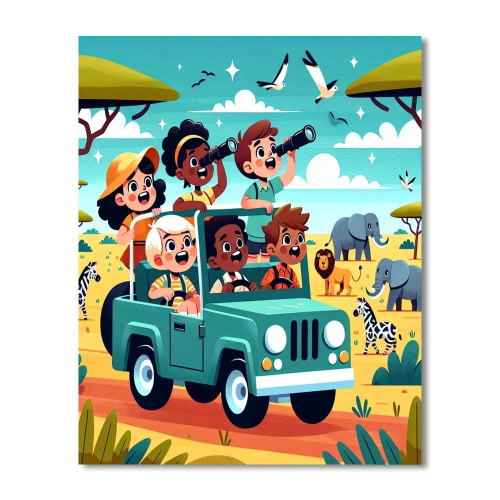 Safari Exploration Team Paint By Number