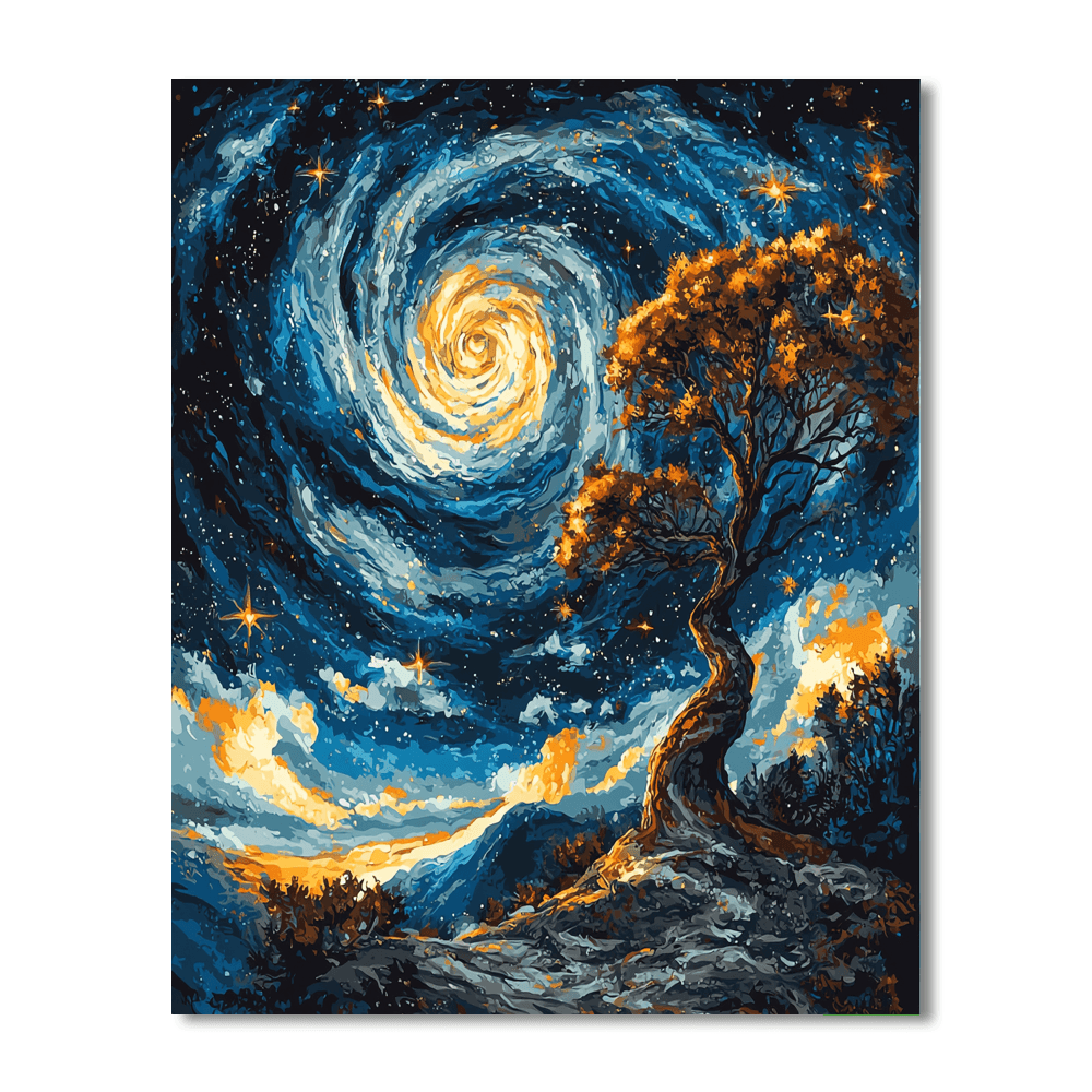 Salvador Dalí Inspired Celestial Odyssey  Paint By Numbers Kits