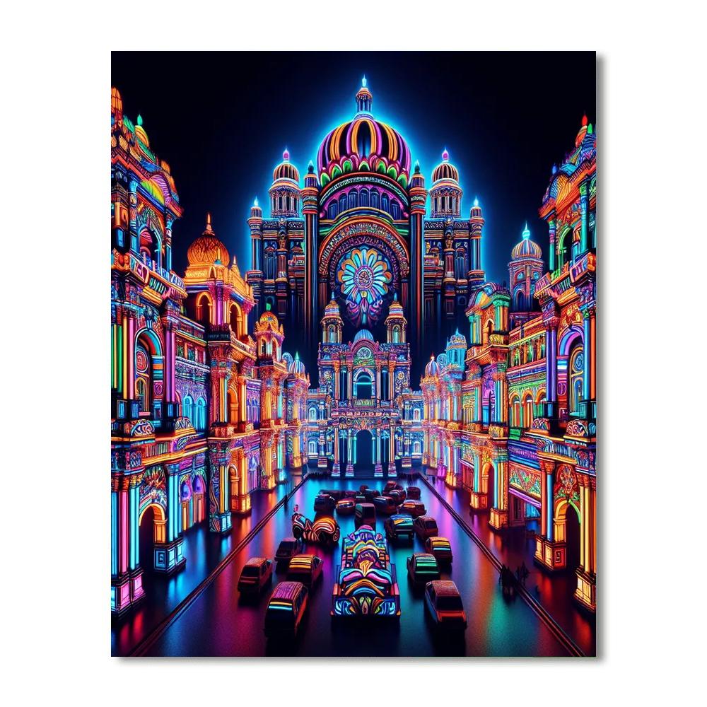 Fête De La Lumière - France Paint By Numbers Kits