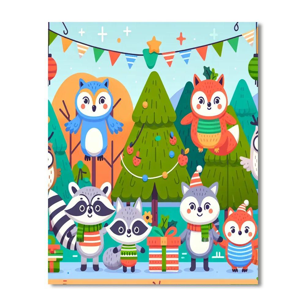 Forest Friends Fiesta Paint By Number