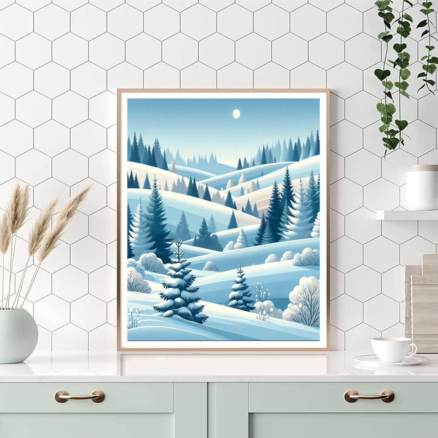 Nordic Winter Enchantment Paint By Number