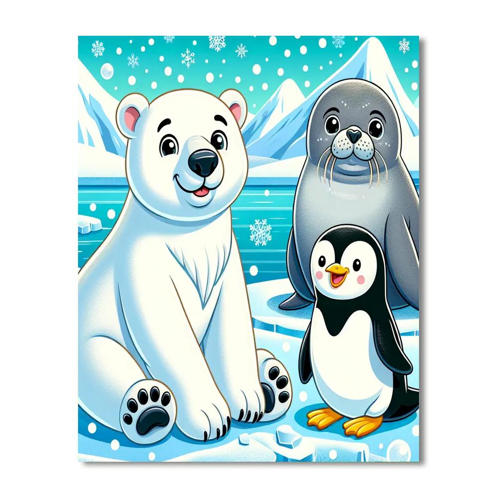 Amazing Arctic Adventure Number Painting