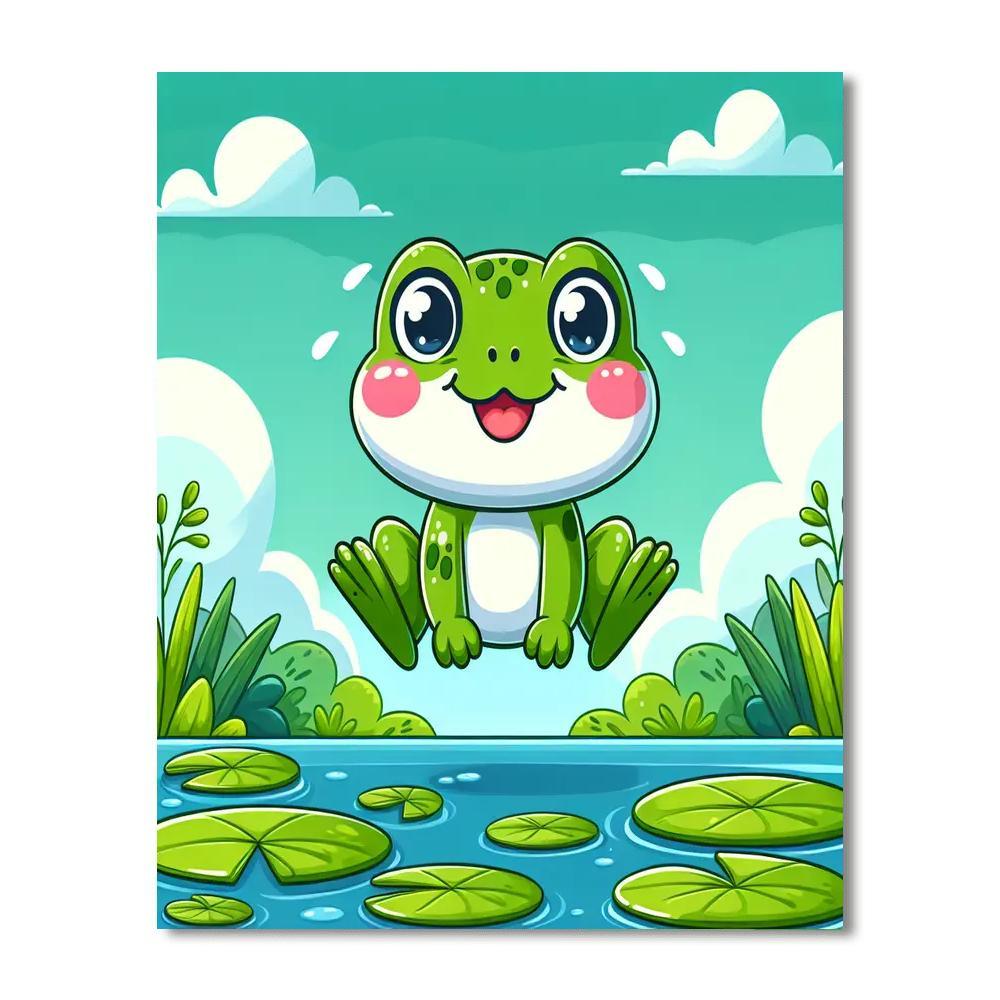 Jumping Frog Paint By Color