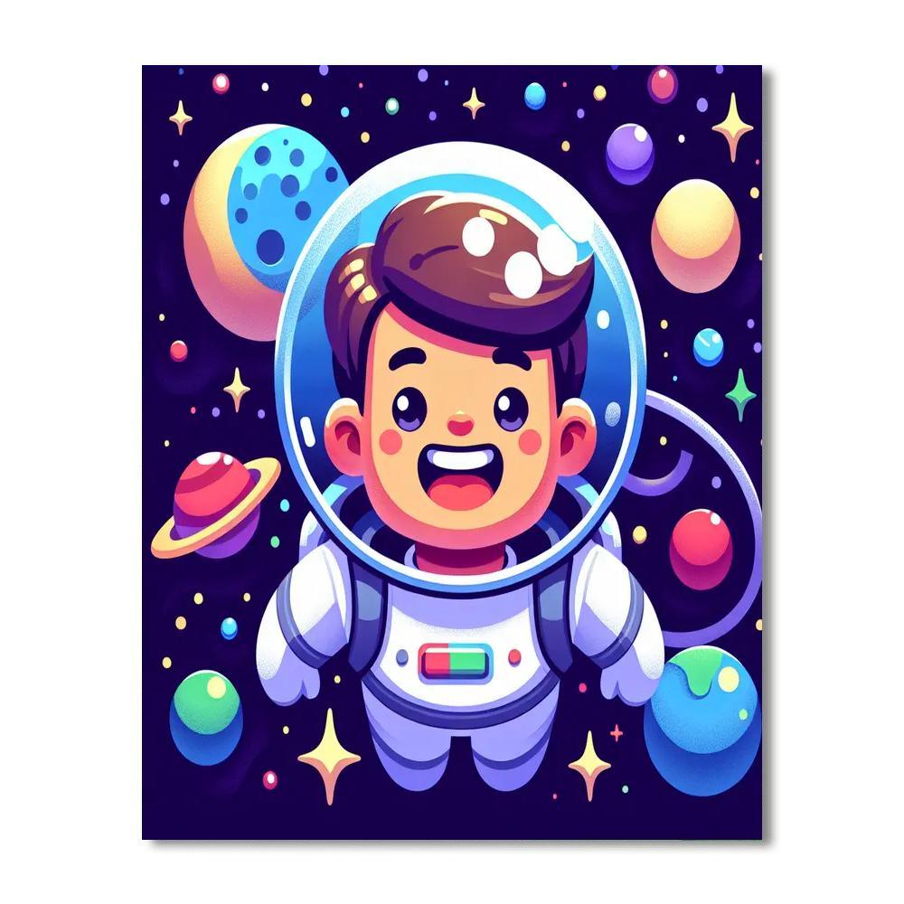 Colorful Galaxy Explorer Paint By Numbers