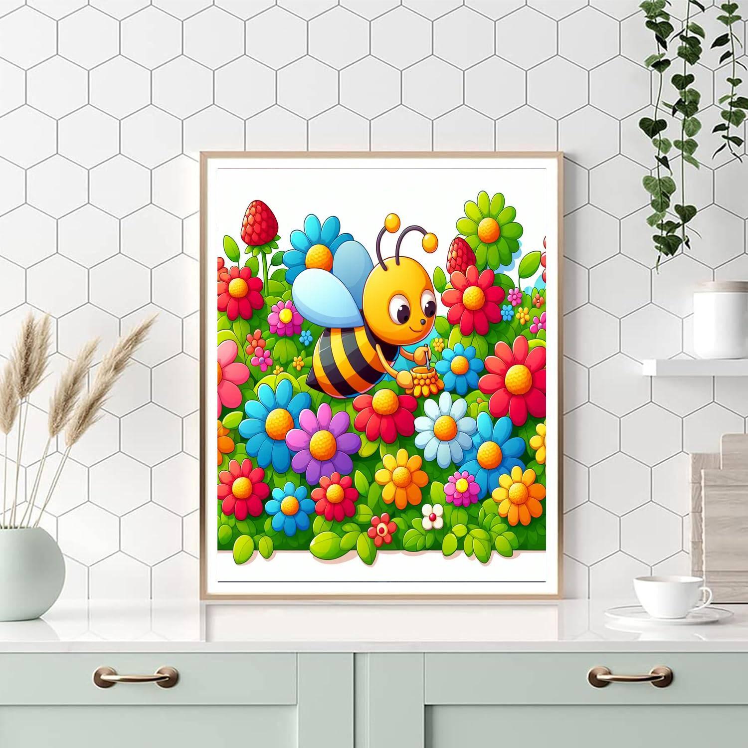 Busy Bee Blossom Painting By Numbers Kit