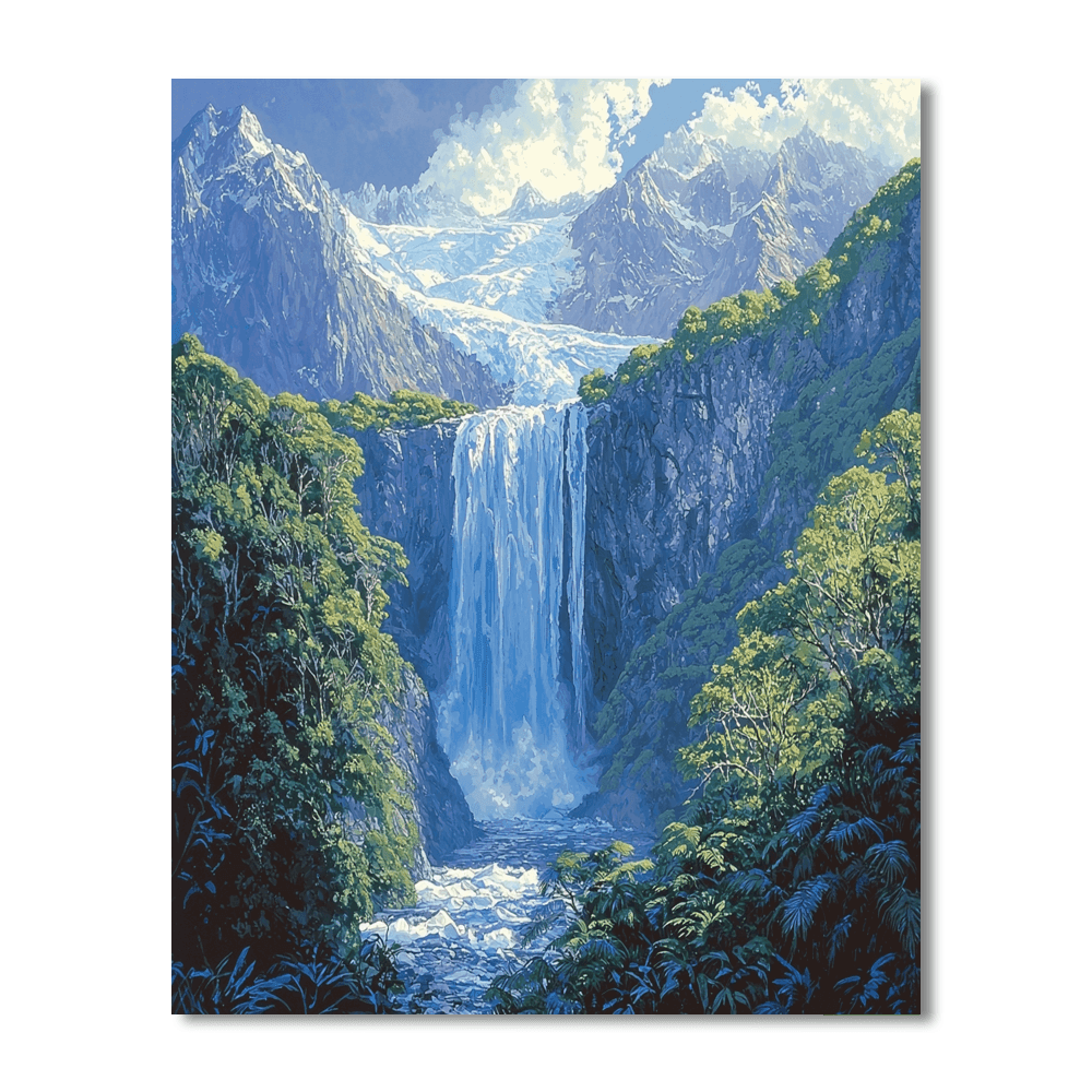 Franz Josef Glacier DIY Paint By Numbers