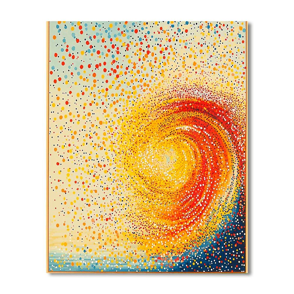 Georges Seurat Inspired Fluctuating Energy  Paint By Number