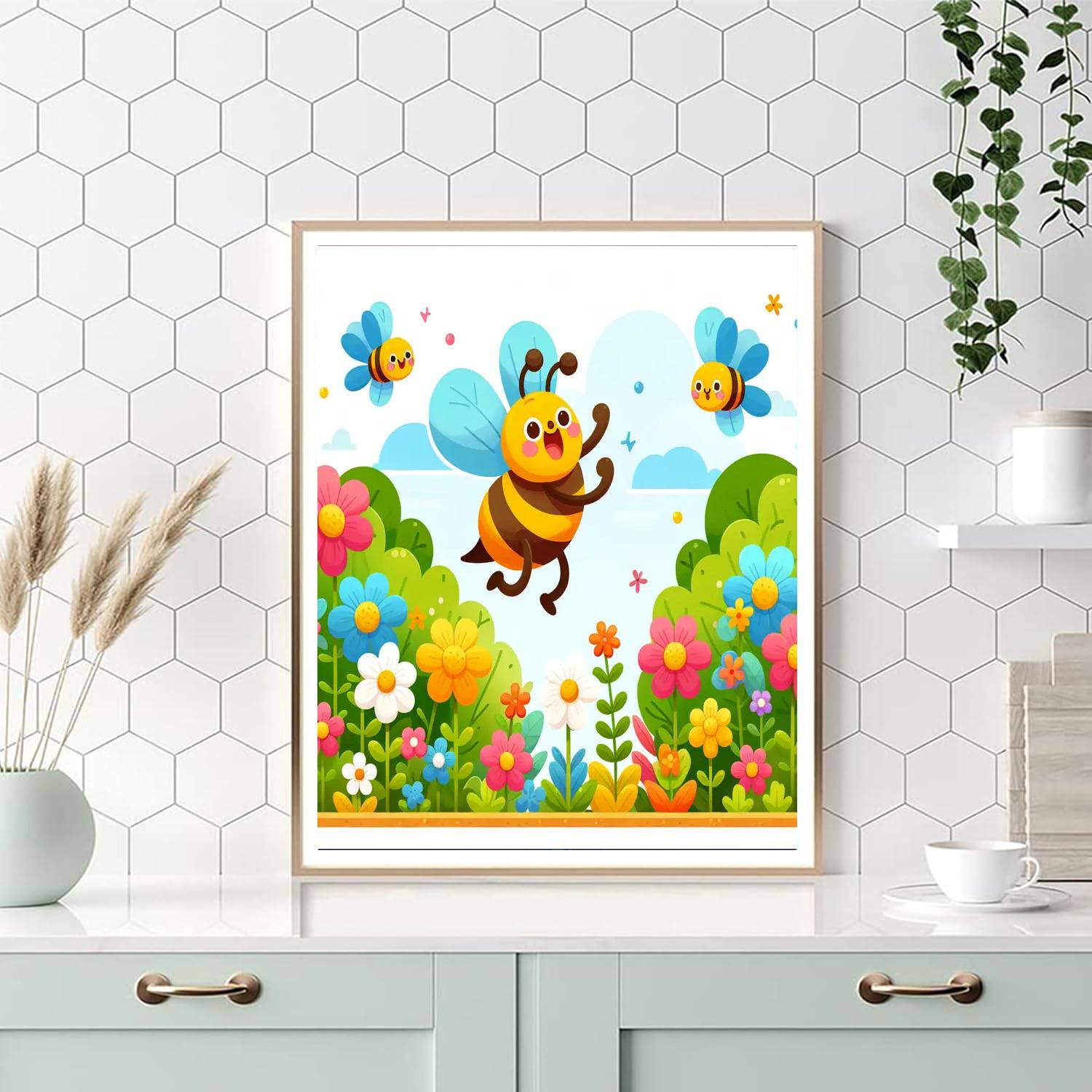 Busy Bee's Garden Visit Numbered Painting Kits