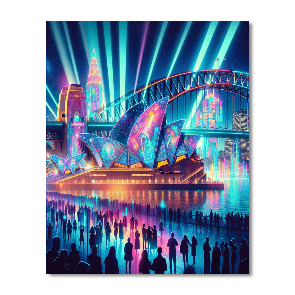 Vivid Sydney Festival - Australia Number Painting