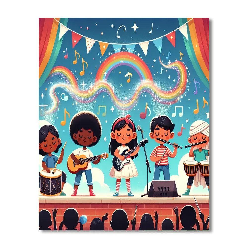 Magic Music Festival Paint By Number
