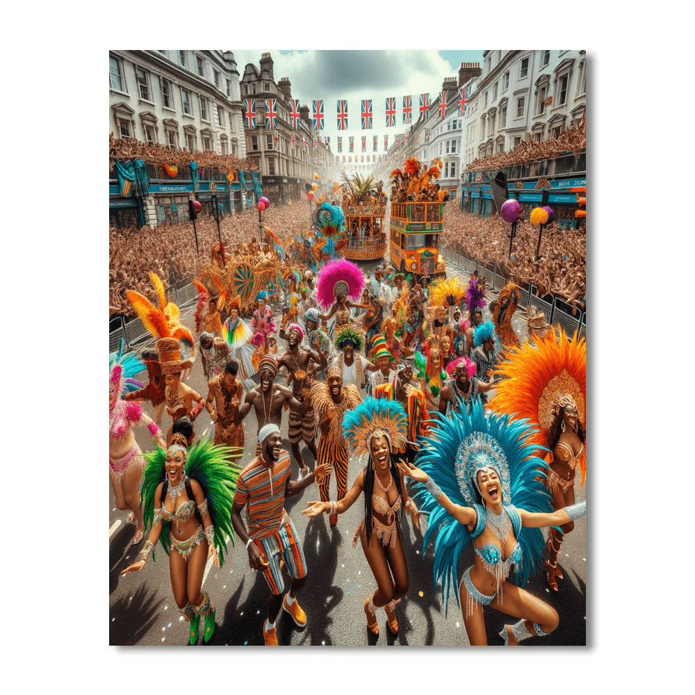 Notting Hill Carnival - United Kingdom Paint By Numbers Art