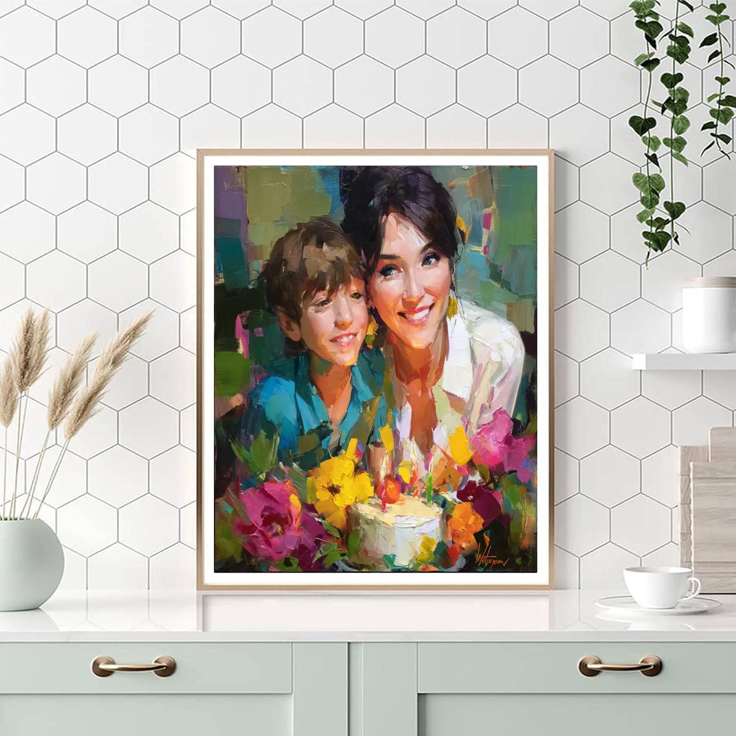 Mother's Day Celebration Numbered Painting Kits