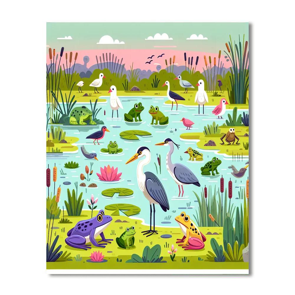 Mystery Of The Marsh Paint By Numbers Art