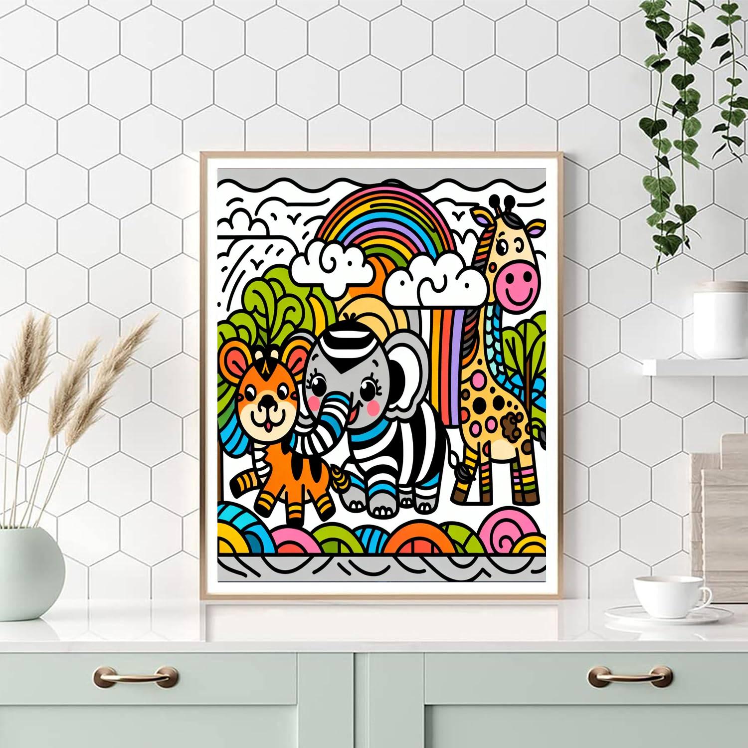 Wild Animal Parade Paint By Numbers Kits