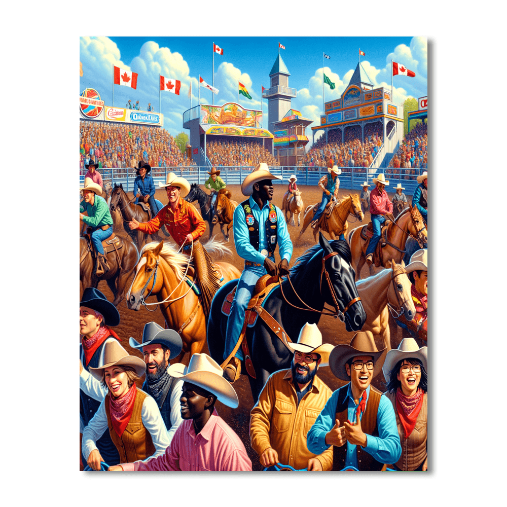 Calgary Stampede Paint By Numbers