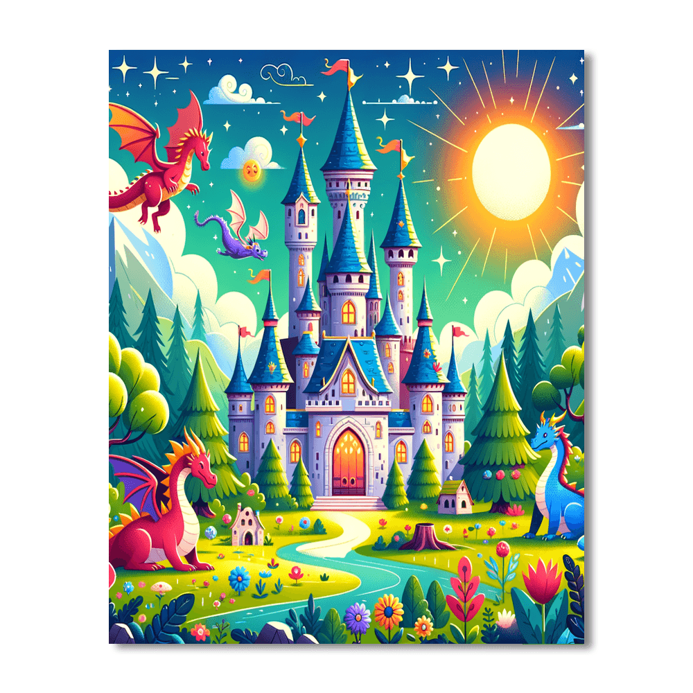 Magical Castle Escapade Numbered Painting Kits
