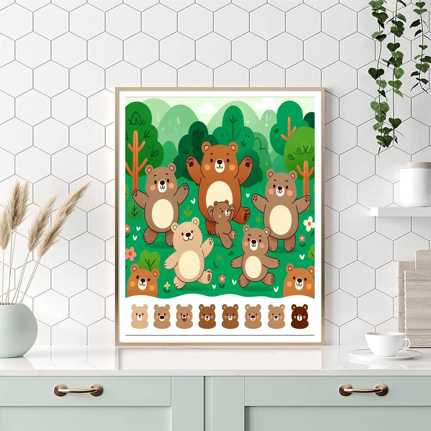 Bouncy Bears Numbered Painting Kits
