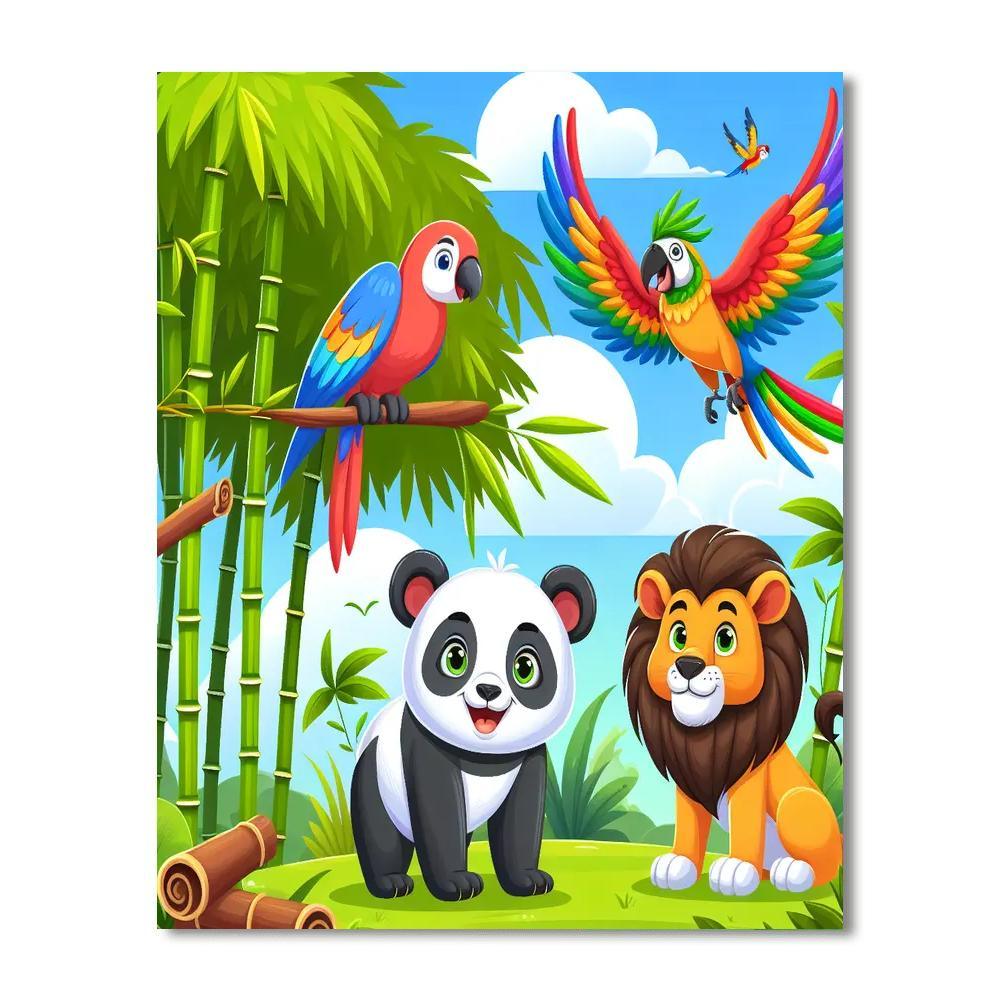 Adventurous Animals Paint By Numbers Kits