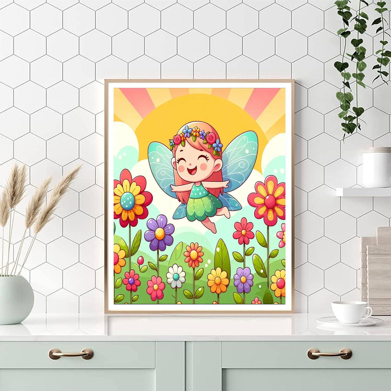 Sweet Flower Fairy Paint By Numbers Kits