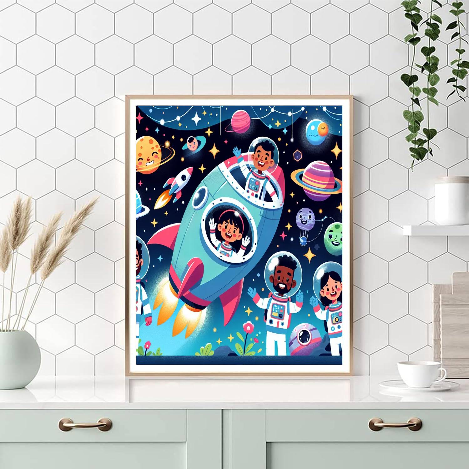 Astro Adventures Paint By Numbers Art