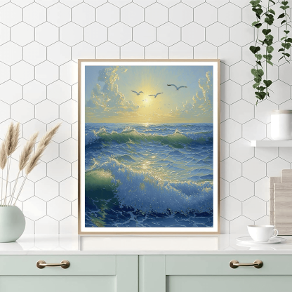 Claude Monet Inspired Oceanic Whispers Paint By Numbers Kits