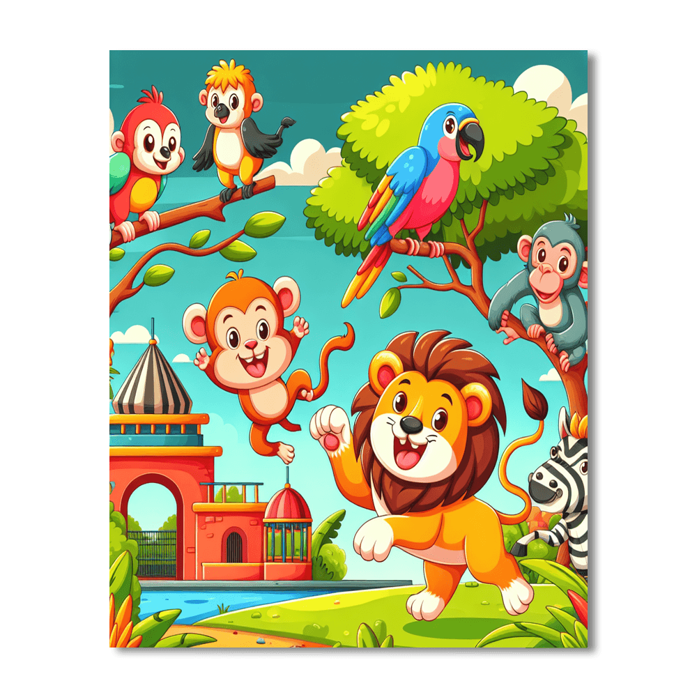 Doodle Doodle Zoo Paint By Number
