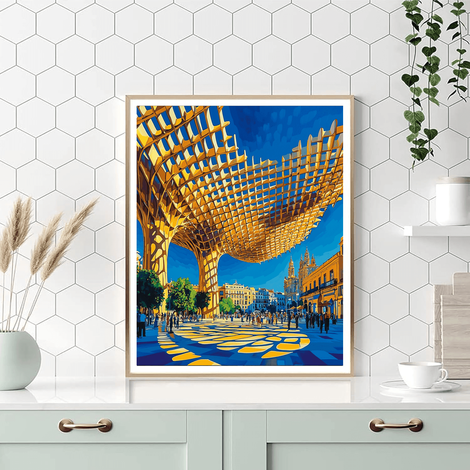 Metropol Parasol - Seville, Spain Numbered Painting Kits