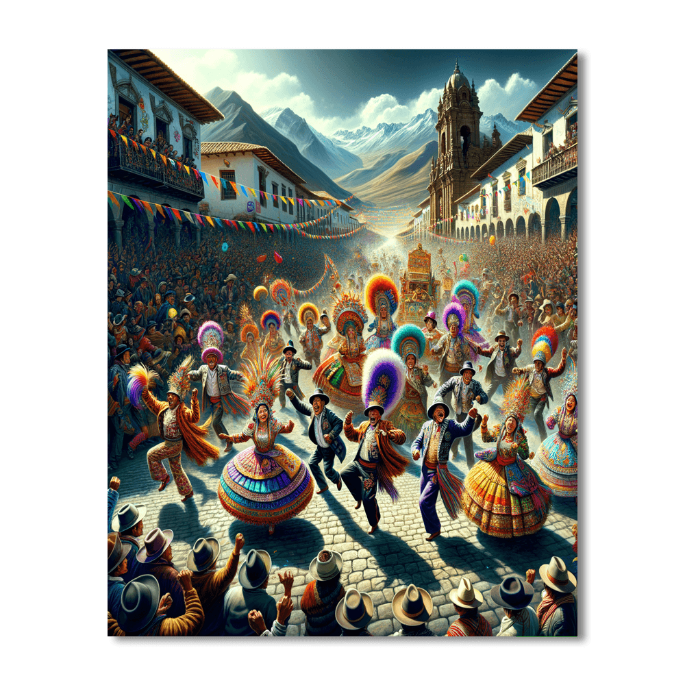 Fiesta De La Virgen De La Candelaria - Peru Paint By Number