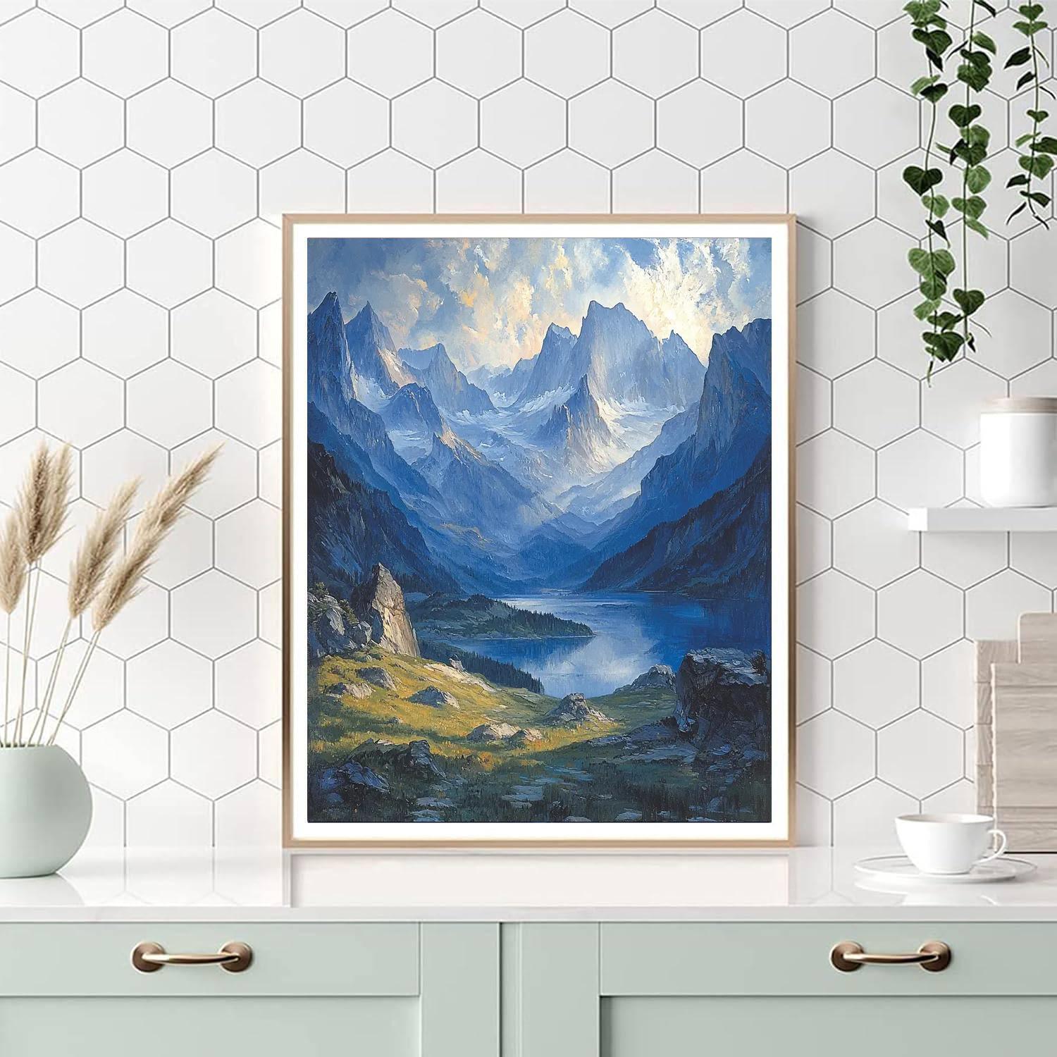 Albert Bierstadt Inspired Echoes Of Mountain Majesty  Painting By Numbers Kit