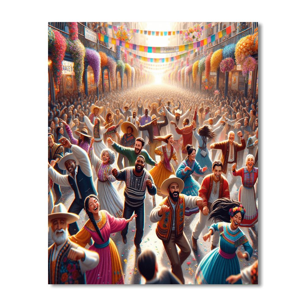 Fiesta De La Primavera - Peru Number Painting