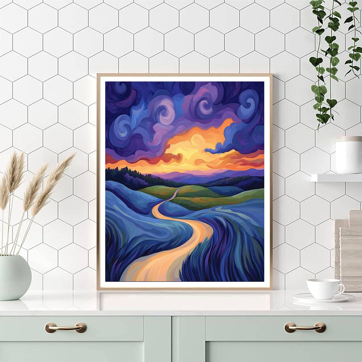 Paul Cézanne Inspired Shades Of Dusk  Paint By Numbers Art