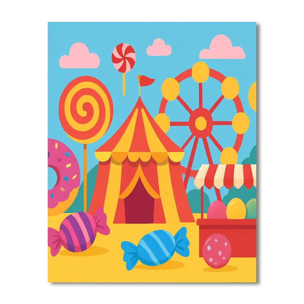 Candy Land Carnival Paint By Color