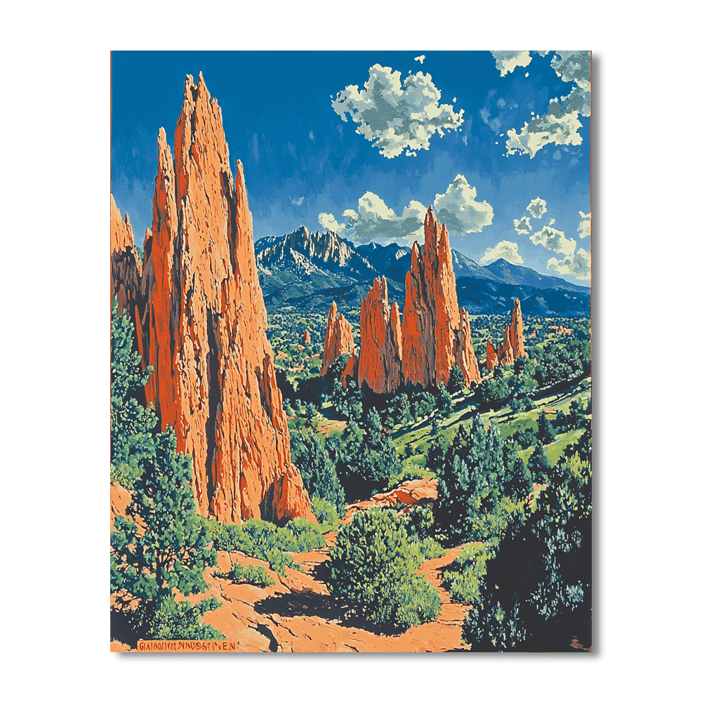 Garden Of The Gods - Colorado Paint By Numbers