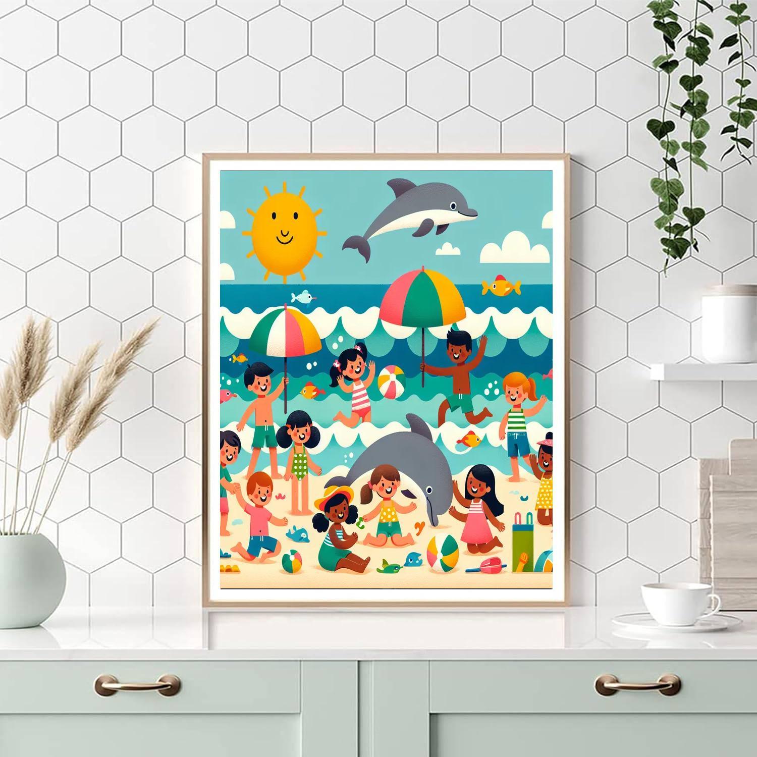 Happy Seaside Adventure Paint By Numbers Kits