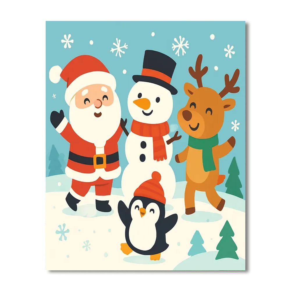 Joyful Holiday Adventure Paint By Numbers Kits