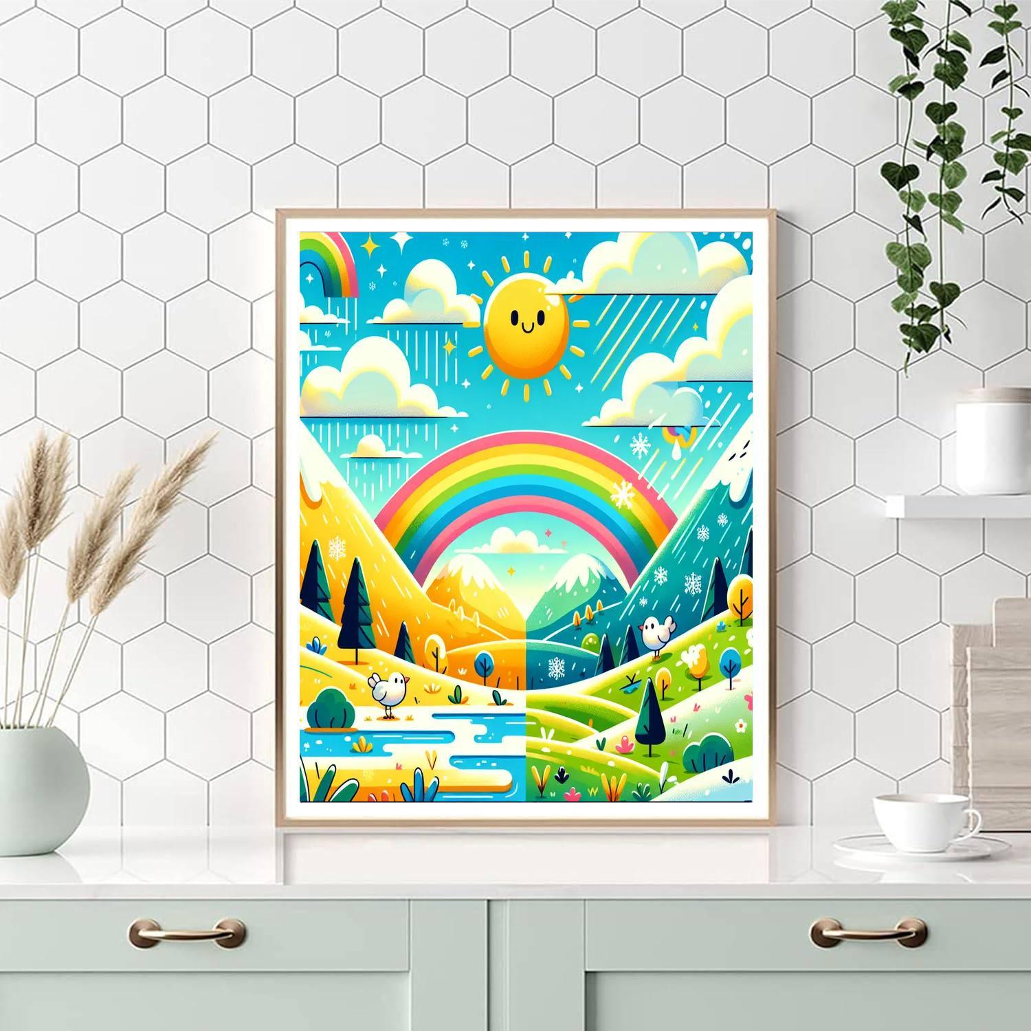 Whimsical Weather Wonderland Paint By Number
