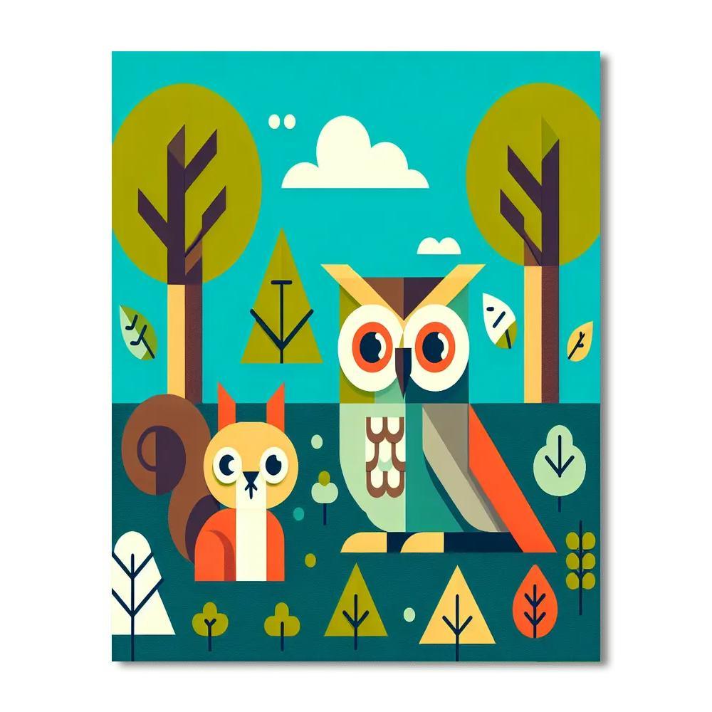 Woodland Creatures Journey Paint By Number